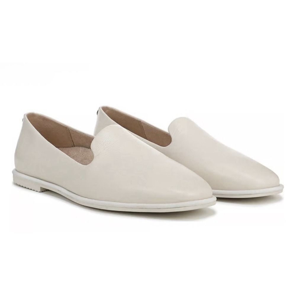 Vionic Women's Willa 2.0 Loafer Cream Rose Leather Size 8M Ballet Crinkle